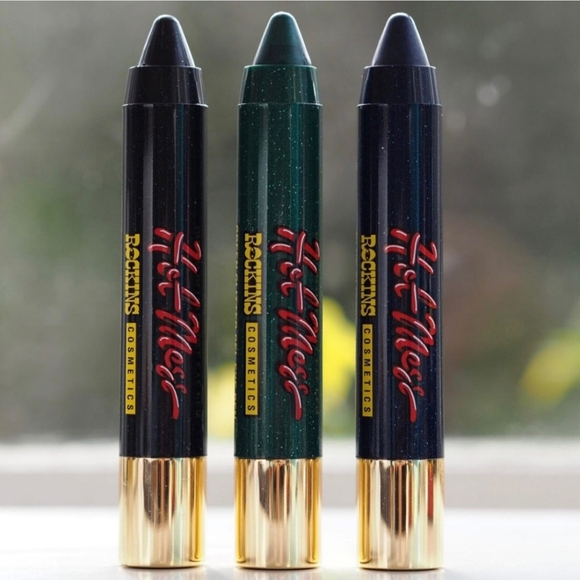 Rockins Cosmetics Hot Mess Three-some Glitter Gel Eye Pens Set of 3 - Picture 2 of 7